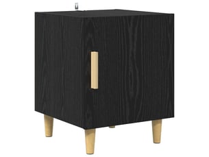 Table de chevet - cabinet de chevet - table de nuit chêne noir 40 x 40 x 50 cm bois d'ingénierie