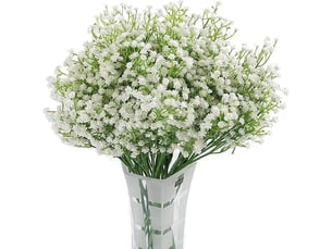 Langray – gypsophile artificielle 12pc fleurs en soie blanche 53 cm – décor mariage, fête, bureau – facile à entretenir, sans arrosage