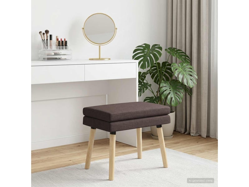  Banc d'entrée, banc à double couche marron foncé 60x40x46 cm tissu  - Conforama D