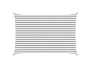 Voile d'ombre - voile d'ombrage - voile parasol gris clair et blanc 4,5 × 3 m