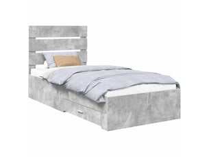 Lit simple 70x190 cm    coloris gris