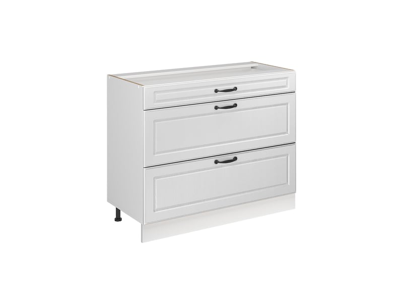  Vicco meuble cuisine, blanc campagneblanc, 100cm sans plan de travail  - Conforama A