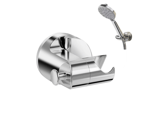 Support de pommeau de douche à ventouse, fixation sans perçage, étagère de douche, accessoire de salle de bain, argent