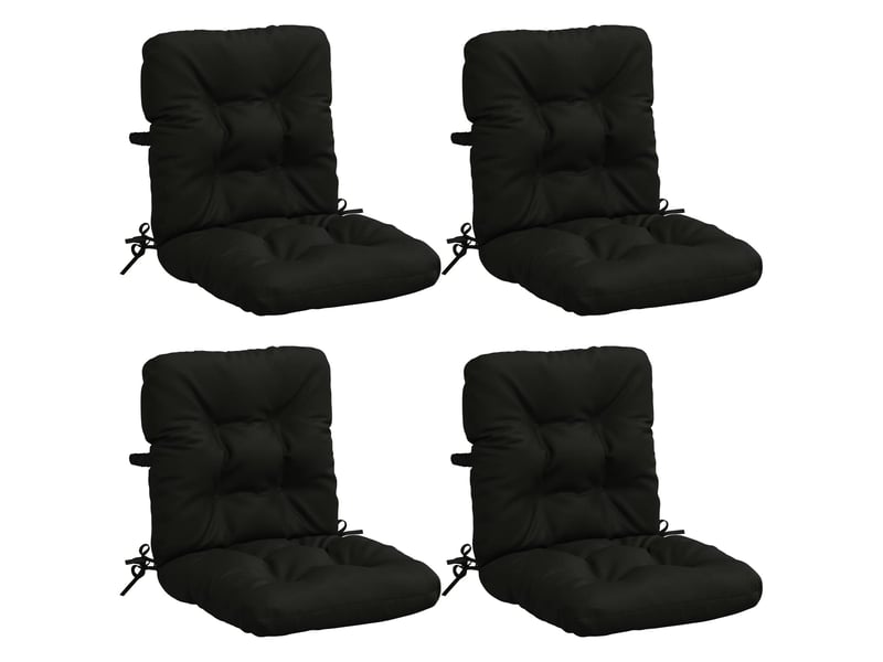 Lot de 4 coussins de chaise à dossier haut vianen cf59347 - Conforama A
