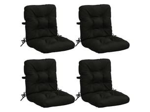 Lot de 4 coussins de chaise à dossier haut vianen cf59347