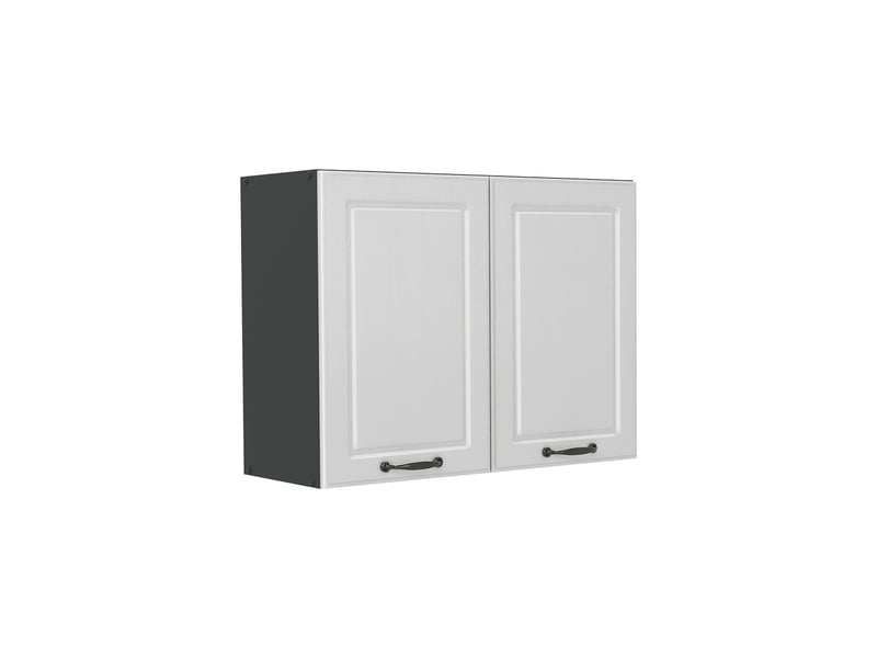 Vicco armoire en verre, blanc campagneanthracite, 80cm - Conforama A
