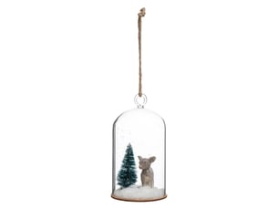 Sujet de noël bocal en verre