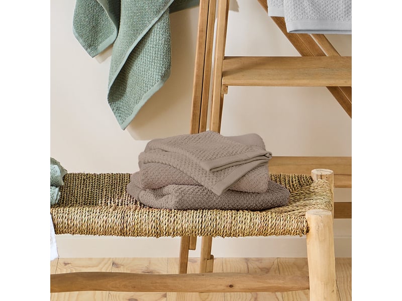 Lot 2 serviettes de bain et 2 gants de toilette  - Conforama B
