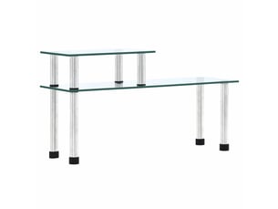 Étagère de cuisine, rangement de cuisine transparent 45x16x26 cm verre trempé cf41443