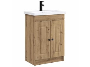 Ensemble de mobilier de salle de bain chêne artisanal shl2855