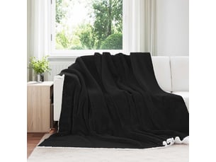 Plaid canapé noir 240x270 cm 3.17 kg polaire