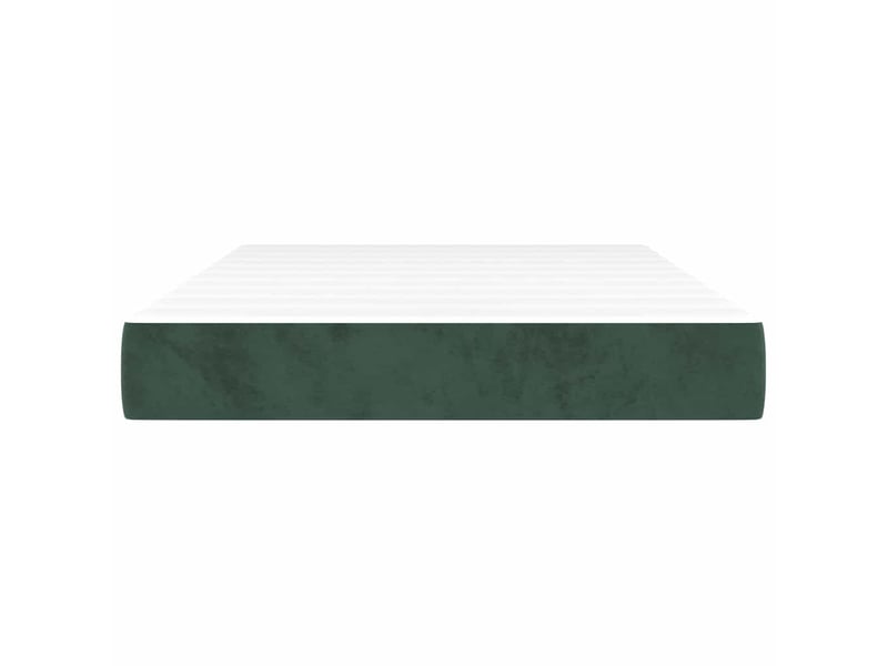  Matelas de lit à ressorts ensachés fermeté moyenne vert foncé 120x200x20 cm  - Conforama C