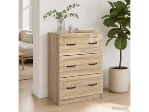 Armoire de rangement bureau, armoire à tiroirs 66 x 34,5 x 87 cm bois d'ingénierie shl7067