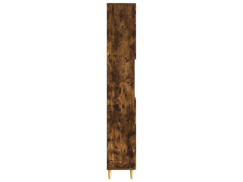  Colonne de salle de bain avec étagère ouverte delft chêne fumé  - Conforama E