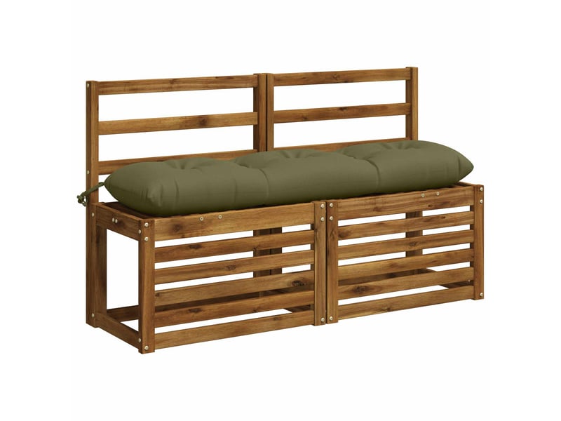  Lot de 2 coussins de banc, coussins d'assise vianen 100 % polyester vert olive cf57681  - Conforama C