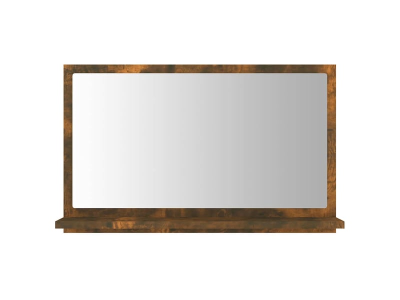  Miroir de salle de bain, miroir de toilette chêne fumé 60x10,5x37 cm bois d'ingénierie cf62481  - Conforama C