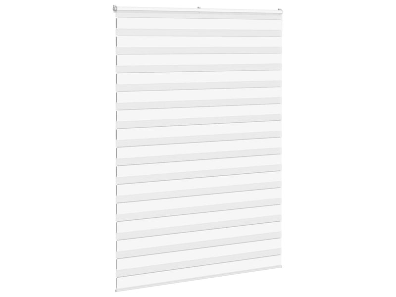 Store zèbre, store de fenêtre blanc 160x230 cm largeur du tissu 155,9cm polyester cf48390 - Conforama C