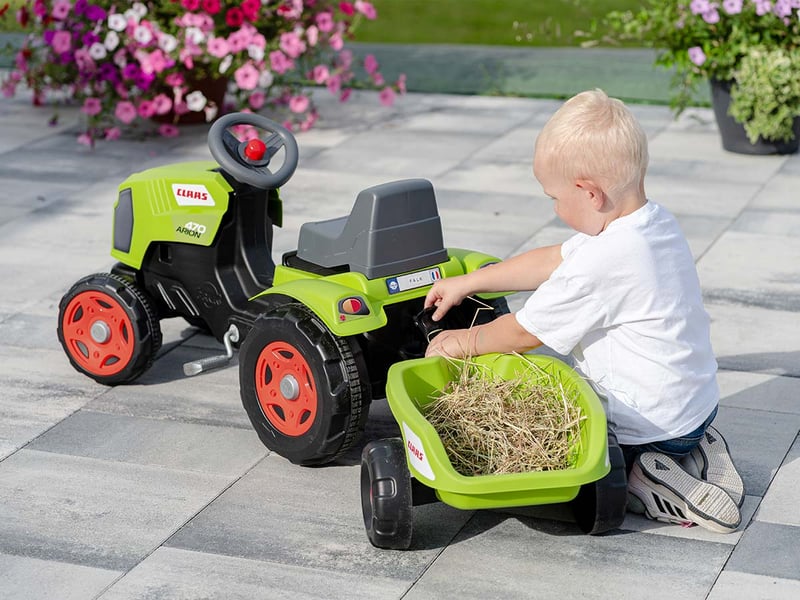  Tracteur enfant claas avec remorque 2 à 6 ans - falk  - Conforama D