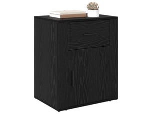 Table de chevet - cabinet de chevet - table de nuit chêne noir 35 x 50 x 60 cm bois d'ingénierie