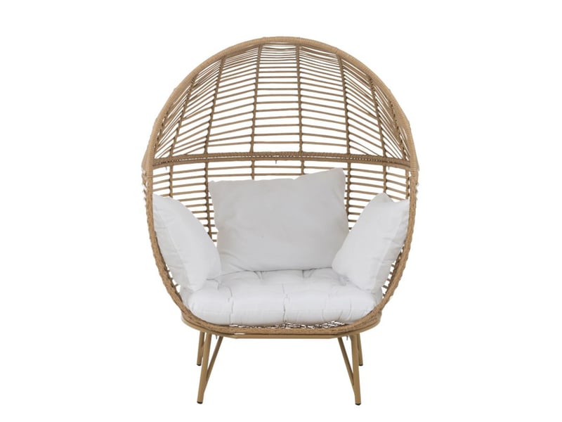  Fauteuil design ovale aciera 148cm naturel  - Conforama B