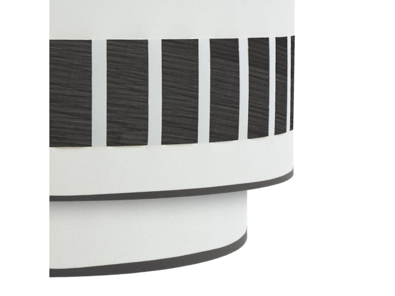  Applique murale fabrilamp ivanna blanc bois noir 1 x e27 17x30x15 cm 188461009 - Conforama C