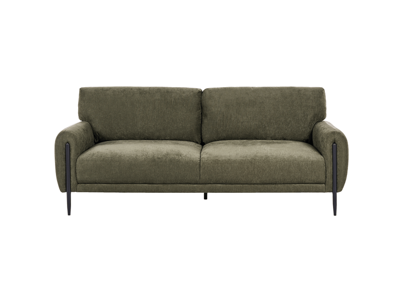 Canapé 3 places skaro tissu chenille vert - Conforama A