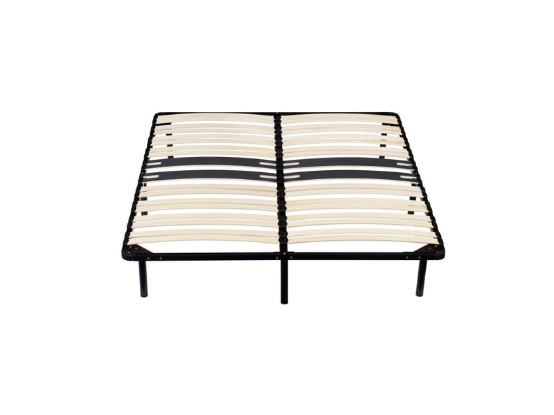 Sommier 180x200 noir cadre lattes renforce 29 cm metal - montage facile rapide - confort optimal - usage quotidien - hautes performances  - Conforama C
