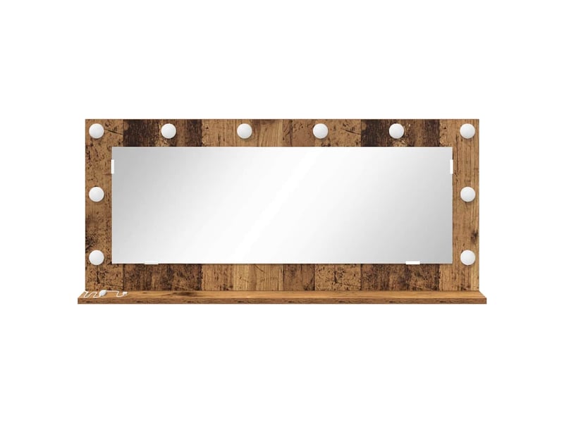  Miroir de vanité, miroir de coiffeuse bois ancien 100 x 45 x 18 cm rectangulaire cf62742  - Conforama D