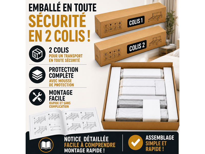 Lit enfant 90x190 cm - lit avec rangement - led multicolore et usb - sommier inclus - pu - gris - Conforama D