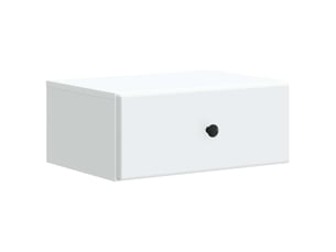 Table de chevet - cabinet de chevet - table de nuit mural avec tiroir blanc 49 x 34,5 x 20 cm