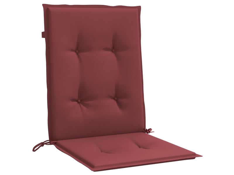  Lot de 4 coussins de chaise dossier bas rouge bordeaux mélangé cf59416  - Conforama E