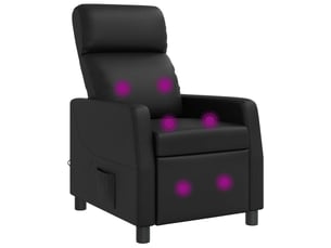 Fauteuil relax manuel VIDAXL  Simili noir