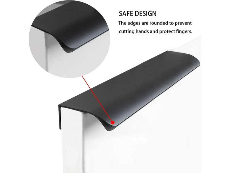  6 tirants de tiroir de style moderne avec un espace entre les trous de 192 mm. Tirants pour armoires de cuisine. Tirants cachés  - Conforama D