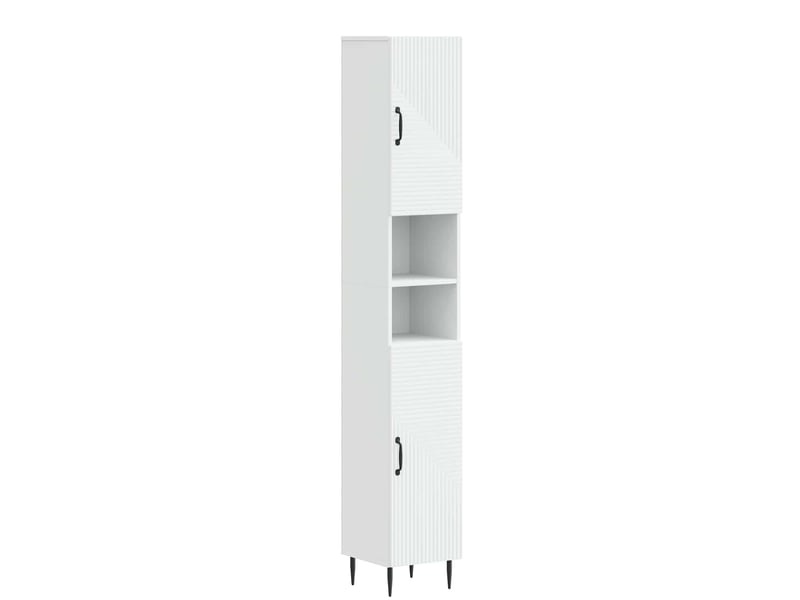Colonne de salle de bain avec étagère ouverte haarlem blanc - Conforama A
