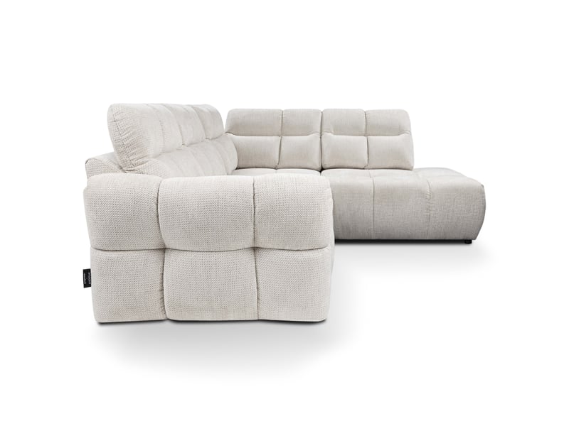 Canapé d'angle beige fixe 4 places - Conforama E