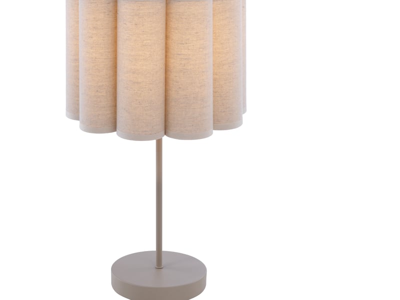 Lampe Métal 47 cm beige LOUISE - Conforama J