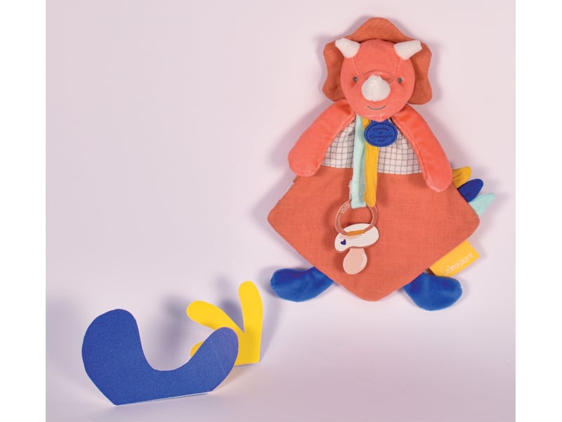  Doudou attache sucette dino lou calinosaures  - Conforama C