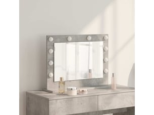 Miroir rectangulaire à fixer coloris gris <strong></strong>  <strong></strong> - 60 cm x 45 cm