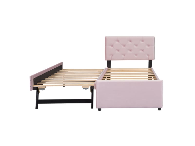 Lit enfant 140 x 200cm avec sommier à lattes lit double forme de la maison bois de pin de style simple lit 2 personnes,gris - Conforama W