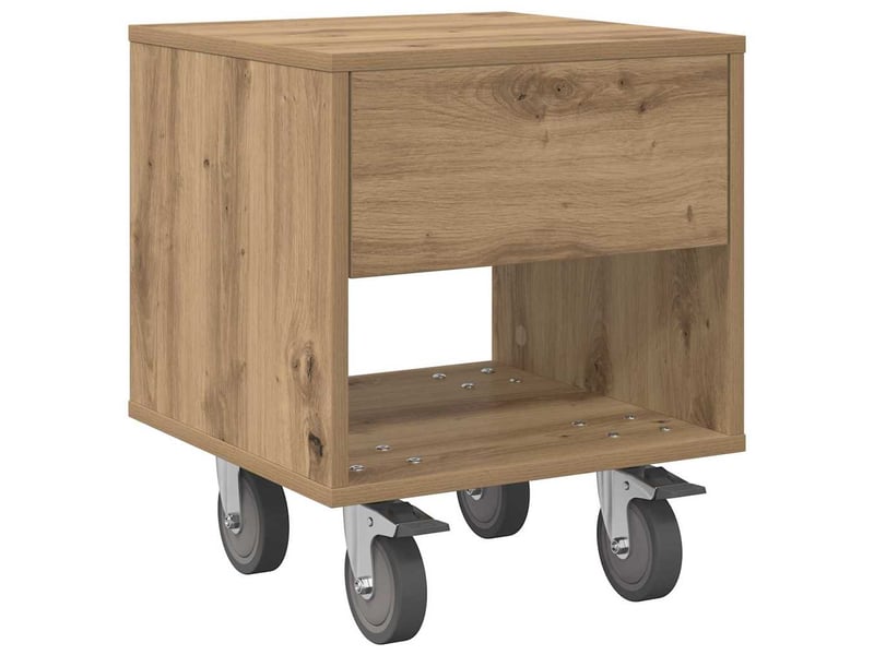  Table de chevet 2 pièces chêne artisanal 40,5 x 40 x 48 cm  - Conforama E