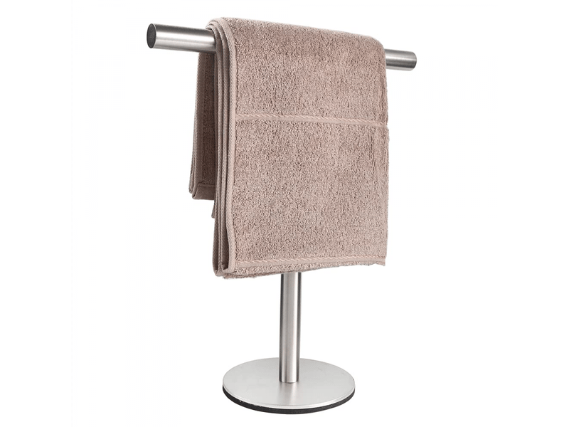  Porte-serviettes en t en acier inoxydable sus304 brossé pour salle de bain, cuisine ou coiffeuse  - Conforama A