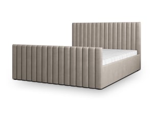 Lit coffre 120x200cm <strong>MASSENO</strong>  <strong></strong> coloris beige