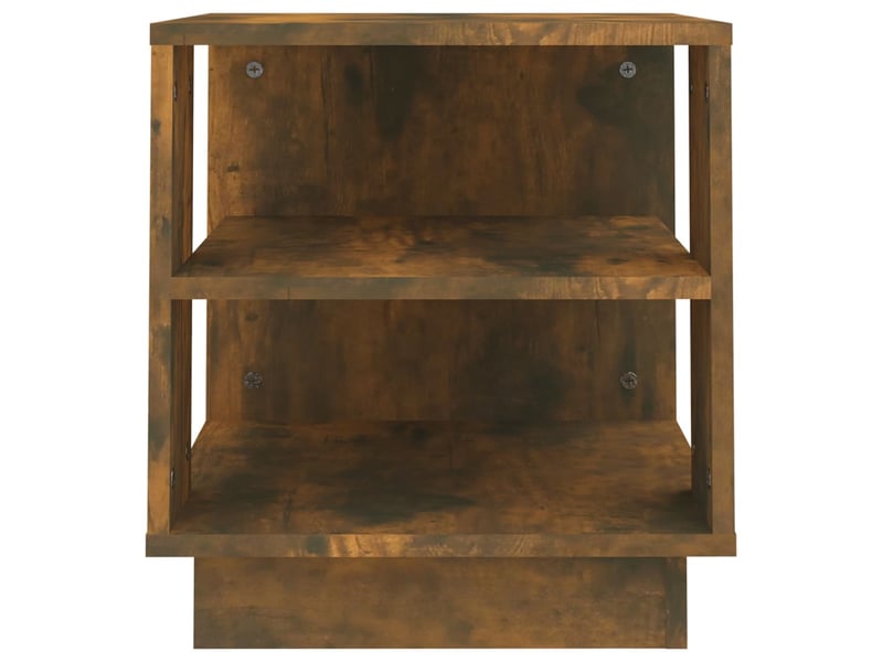  Table basse | table de salon chêne fumé 40x40x43 cm bois d'ingénierie  - Conforama E