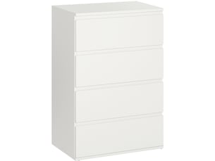Commode 4 tiroir(s) VIVRYN coloris blanc largeur 33 cm