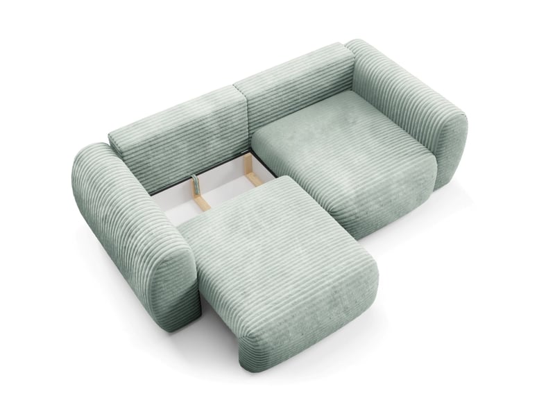  Canapé convertible premium cloud vert  - Conforama D