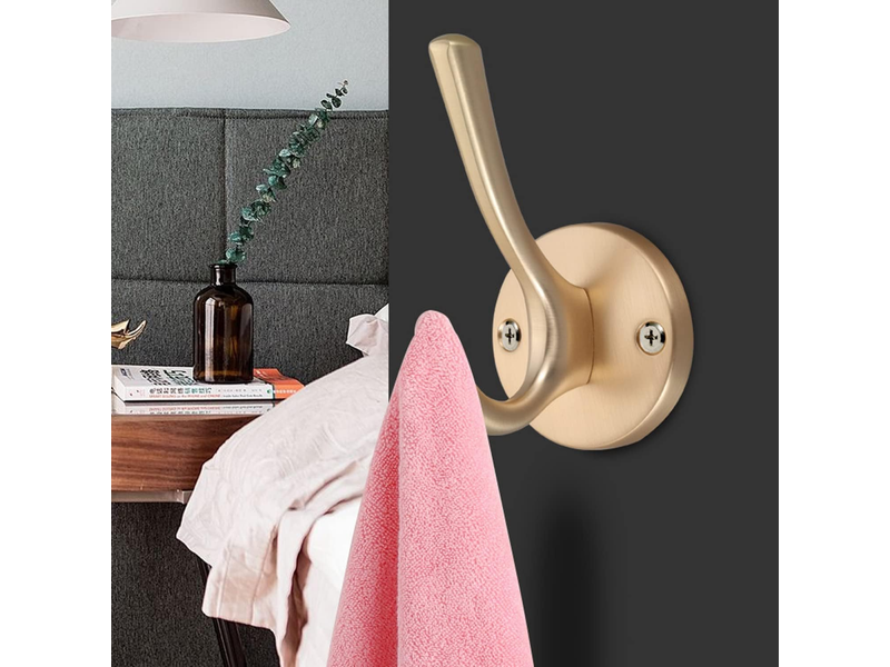  Crochets muraux, pour serviettes, pour peignoirs pour salle de bain, cuisine, hôtel, 4 pièces, jaune XLH-ZLS-000294ZLS - Conforama C