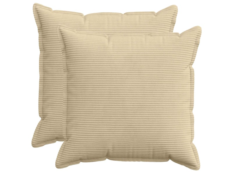 Lot de 2 housses de coussin houten gris vert clair 80 x 80 cm cf49332 - Conforama B