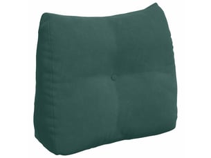Coussin de dos, coussin de dossier vert foncé 60 x 24 x 50 cm velours cf55095