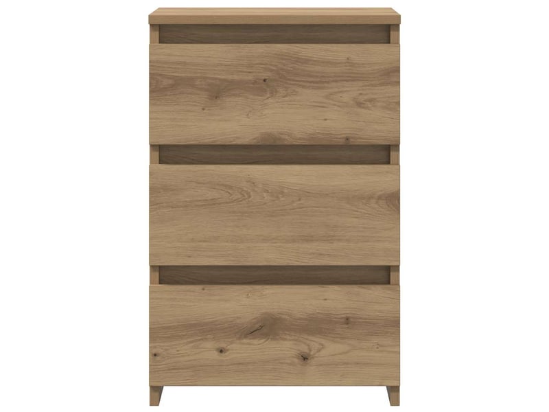 Lot de 2 tables de chevet - cabinet de chevet - table de nuit chêne artisanal bois d'ingénierie - Conforama C
