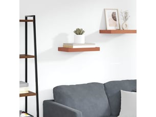 Étagère flottante, étagère suspendue montage mural rouge 40 x 23,5 x 3,8 cm cf42570